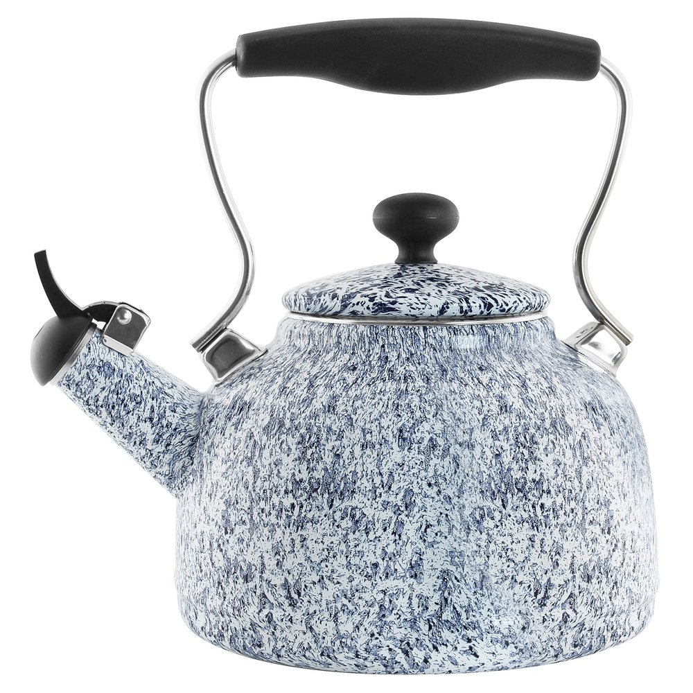 Chantal Tea Kettle, Vintage Series, Enamel on Steel, Whistling (Blue)