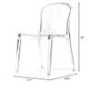 Commercial Seating Products Polycarbonate Genoa Chairs, Clear view 2
