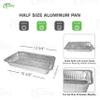 [20 Pack] 9 x 13 Disposable Aluminum Foil Steam Table Deep Pans - Half Size Baker's Choice Great for Roasting, Potluck, Reheating, Catering, Party, BBQ, Baking by EcoQuality view 3