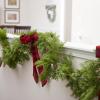 Faux Cedar and Berry Christmas Holiday Garland - Artificial Evergreen Cypress Pine Garland Indoor or Outdoor Use (56") view 2
