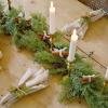 Faux Cedar and Berry Christmas Holiday Garland - Artificial Evergreen Cypress Pine Garland Indoor or Outdoor Use (56") view 4