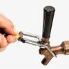 YOUHO Standard Wraparound Faucet Lock, Key Lock Draft Beer Faucet Lock for Perlick 308-40C, Chrome, Beige1 view 3