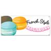 SignMission Macarons 48" Banner Concession Stand Food Truck Single Sided view 1