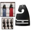 Black Neck Tie Hangers for Retail, Economic Plastic Tie Hooks, 500 Pack view 1