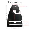Black Neck Tie Hangers for Retail, Economic Plastic Tie Hooks, 500 Pack view 3