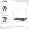 LASOA Acrylic Display Case, Small Display Box for Collectibles, Figures, Memorabilia, Clear Showcase with Black Base, Self-Assembly Display Container, 6x6x6inch view 2