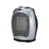 Amazon Basics Oscillating Ceramic Portable Indoor Space Heater, Fast Heating Technology, Overheat and Tip-Over Protection, Adjustable Thermostat, 1500W, 7.52"D x 6.34"W x 9.45"H, Silver view 1