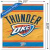 Trends International NBA Oklahoma City Thunder - Logo 14 Wall Poster, 22.375" x 34", White Framed Version view 3