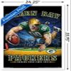 Trends International NFL Green Bay Packers - End Zone 17 Wall Poster, 22.375" x 34", White Framed Version view 3