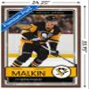 Trends International NHL Pittsburgh Penguins - Evgeni Malkin 16 Wall Poster, 22.375" x 34", Mahogany Framed Version view 3