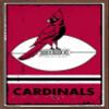 Trends International NFL Arizona Cardinals - Retro Logo 15 Wall Poster, 34L x 22.4W, Mahogany Framed Version view 1