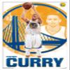 Trends International NBA Golden State Warriors - Stephen Curry 15 Wall Poster, 22.375" x 34", White Framed Version view 1