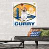 Trends International NBA Golden State Warriors - Stephen Curry 15 Wall Poster, 22.375" x 34", White Framed Version view 2