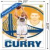 Trends International NBA Golden State Warriors - Stephen Curry 15 Wall Poster, 22.375" x 34", White Framed Version view 3
