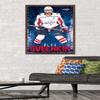 NHL Washington Capitals - Alex Ovechkin 17 Wall Poster, 34L" x 22.4W", Mahogany Framed Version view 2