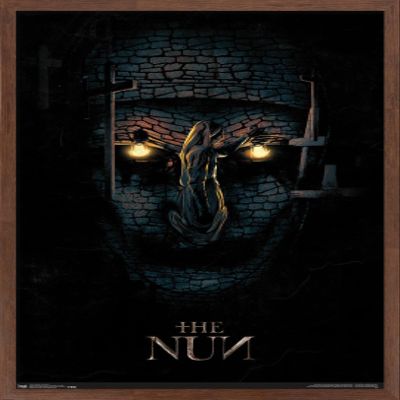Trends International The Nun - One Sheet Wall Poster, 22.375" x 34", Mahogany Framed Version