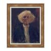 INVIN ART Framed Canvas Art Giclee Print Study of The Head of a Blind Man by Gustav Klimt Wall Art Living Room Home Office Decorations(Embossed gold frame with Liner,20"x24") view 1