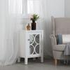 Elegant Decor 18 inch Mirrored Cabinet in White view 3