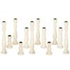 Koyal Wholesale White Candlestick Holders & White Taper Candle Holder Set of 12, Unfinished Wood & Boho Candle Holders - Wooden Candlestick Holders for Elegant Decor view 1