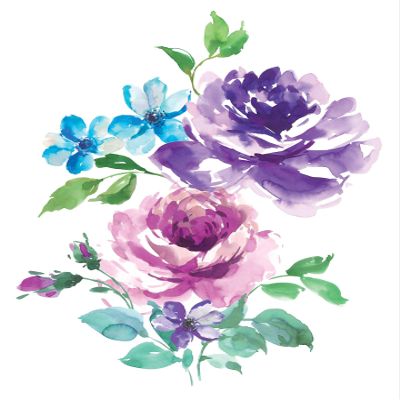 WallPops DWPK3525 Royal Roses Art Kit Wall Decal, Multicolor