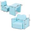 TimmyHouse Blue Multi Functional Kids Toddler Armchair Sofa Chair Table Set Furniture 2in1 view 2