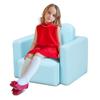 TimmyHouse Blue Multi Functional Kids Toddler Armchair Sofa Chair Table Set Furniture 2in1 view 4