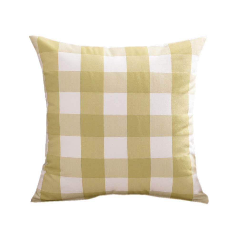 Square Decorative Sofa Pillows Living Room Sofa Cushion Office Decorative Throw Cushions (Light Green, 5050cm)