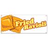 Fried Ravioli 48" Banner Concession Stand Food Truck Single Sided view 1