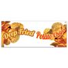 SignMission Deep Fried Potato Chips 48" Banner Concession Stand Food Truck Single Sided view 1