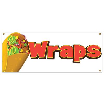 Wraps 48" Banner Concession Stand Food Truck Single Sided