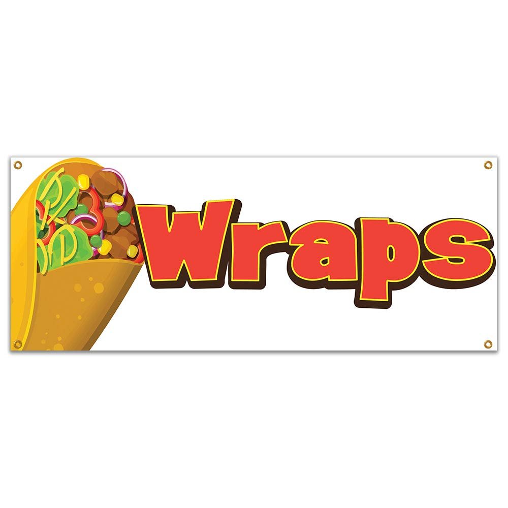 Wraps 48" Banner Concession Stand Food Truck Single Sided