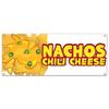Nachos Chili Cheese 48" Banner Concession Stand Food Truck Single Sided view 1