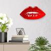4ArtWorks - Gloss Lips 3D Wall Art - Ready to Hang Acrylic Wall Decorations for Bedrooms, Dorms, Living Rooms & More - Hand Assembled & Made in The USA - Modern Home Decor (19" W x 10" T, Red) view 1