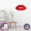 4ArtWorks - Gloss Lips 3D Wall Art - Ready to Hang Acrylic Wall Decorations for Bedrooms, Dorms, Living Rooms & More - Hand Assembled & Made in The USA - Modern Home Decor (19" W x 10" T, Red) view 3