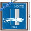 Trends International NFL Detroit Lions - Retro Logo 14 Wall Poster, 22.375" x 34", Mahogany Framed Version view 3