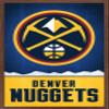 Trends International NBA Denver Nuggets - Logo 18 Wall Poster, 22.375" x 34", Mahogany Framed Version view 1