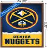 Trends International NBA Denver Nuggets - Logo 18 Wall Poster, 22.375" x 34", Mahogany Framed Version view 3