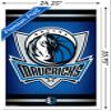 Trends International NBA Dallas Mavericks - Logo 14 Wall Poster, 22.375" x 34", White Framed Version view 3