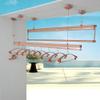 Drying rack Lift Ceiling-Mounted Airer Pulley Washer Dryer Clothesline Suitable for Bathroom Outdoor Balcony Aluminum 150cm view 1