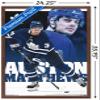 Trends International NHL Toronto Maple Leafs - Auston Matthews 17 Wall Poster, 34L x 22.4W, Mahogany Framed Version view 3