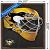 Trends International NHL Pittsburgh Penguins - Mask 16 Wall Poster, 22.375" x 34", Mahogany Framed Version view 3