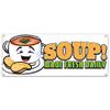 Soup 48" Banner Concession Stand Food Truck Single Sided view 1