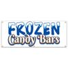 Frozen Candy Bars 72" Banner Concession Stand Food Truck Single Sided view 1