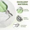 AmazerBath Soap Dispenser, 2 Pack Glass Soap Dispenser with Pump Stainless Steel, 17 Oz Hand Soap Bottles Bathroom Kitchen, Clear view 2