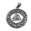 Everest Crystal Art 925 Silver Valknut Triquetra Triangle Norse Viking Germanic Pendant A2262 view 1