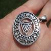 Everest Crystal Art 925 Silver Valknut Triquetra Triangle Norse Viking Germanic Pendant A2262 view 3