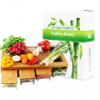 BAMBOO LAND- Large Bamboo Cutting Board with Containers, Food Prep Station, Cutting Board with Storage view 1