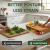 BAMBOO LAND- Large Bamboo Cutting Board with Containers, Food Prep Station, Cutting Board with Storage view 4