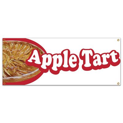 Apple Tart 48" Banner Concession Stand Food Truck Single Sided