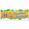 Tropical Cocktails 48" Banner Concession Stand Food Truck Single Sided view 1